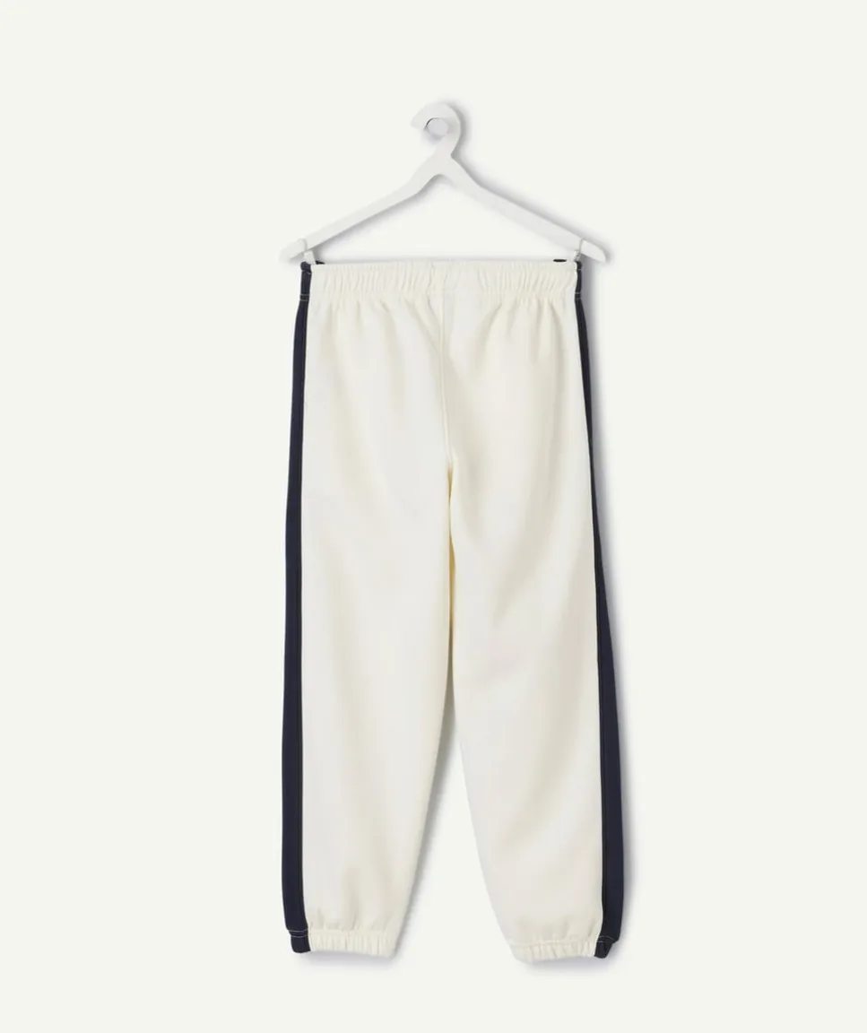 Jogging garçon blanc imprimé