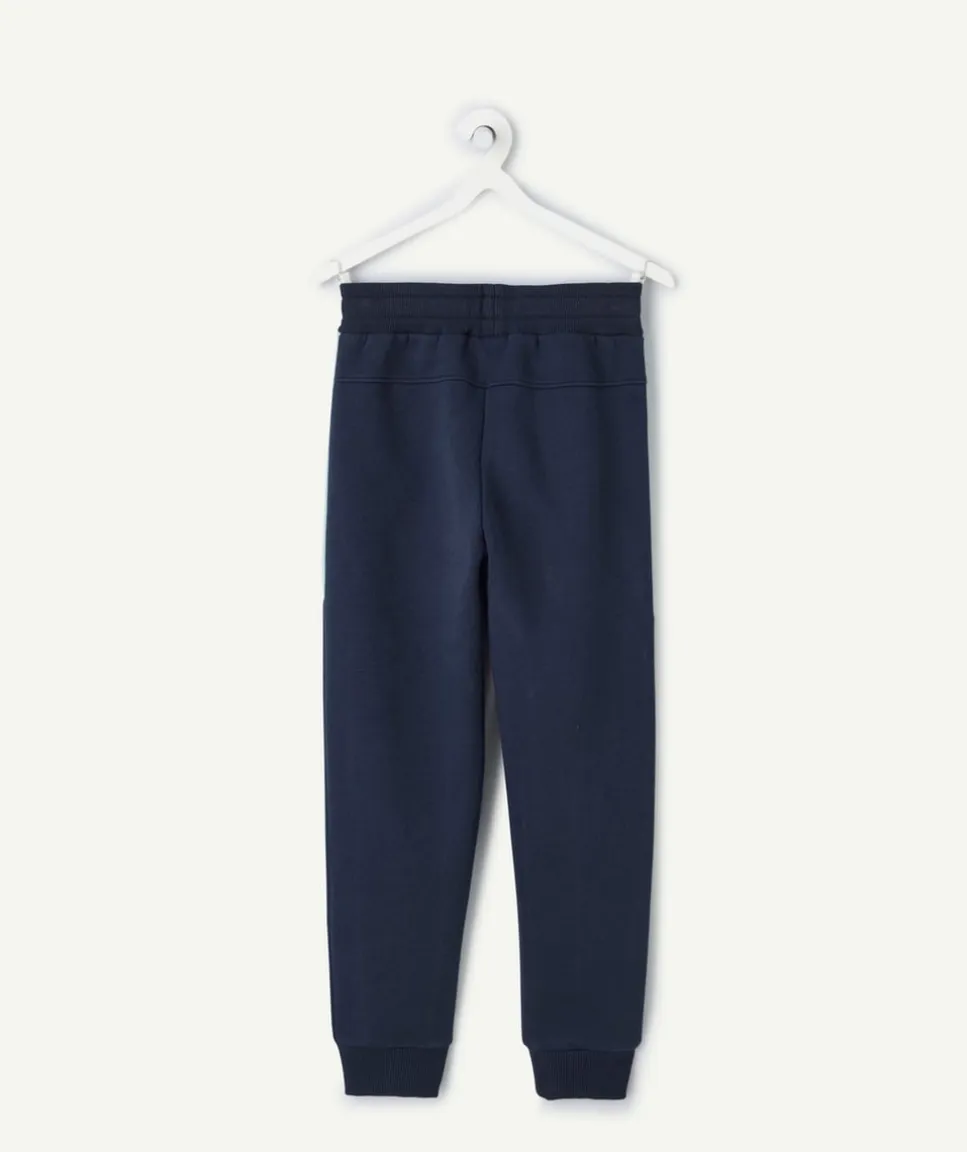 Jogging garçon bleu colorblock