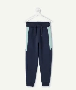 Jogging garçon bleu colorblock