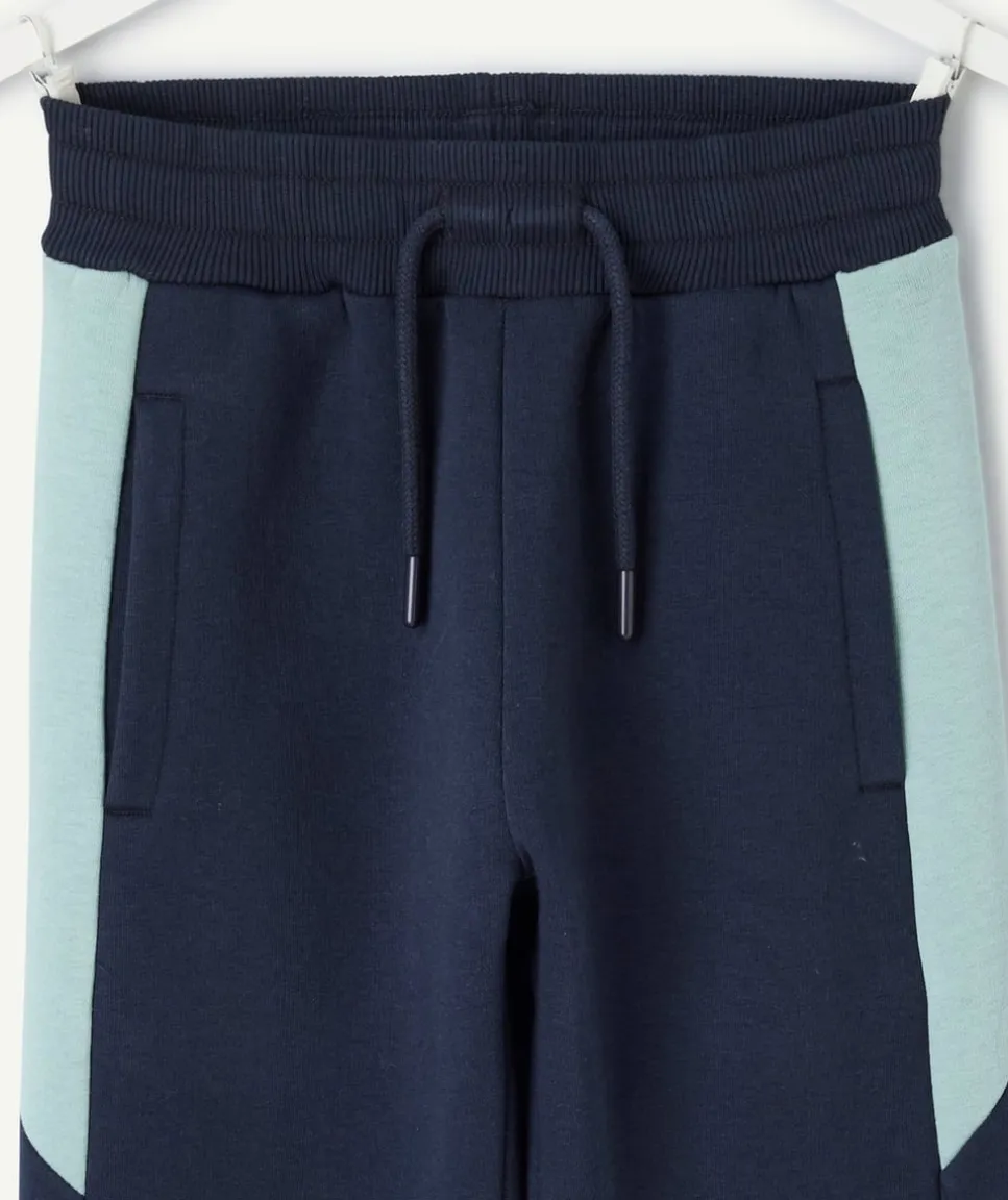 Jogging garçon bleu colorblock