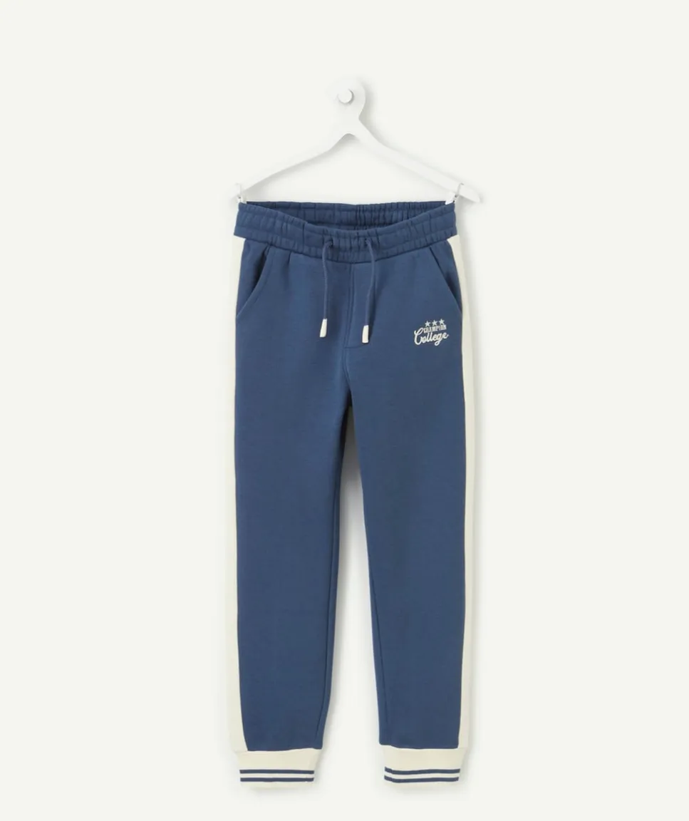 Jogging garçon bleu et blanc