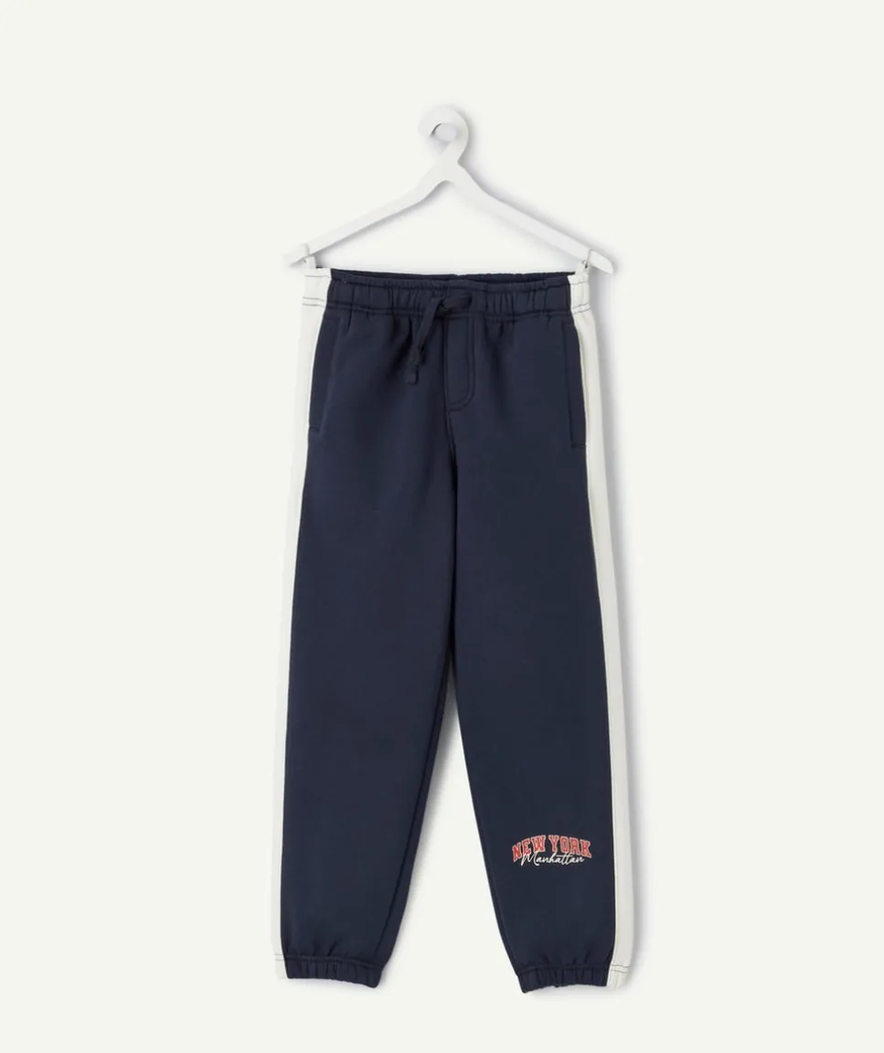 Jogging garçon bleu imprimé