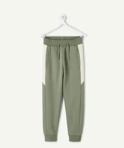Jogging garçon vert colorblock