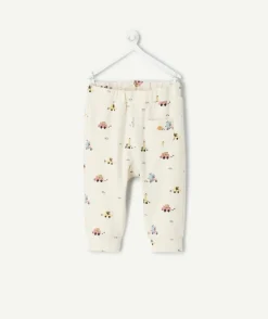 Jogging naissance garçon imprimé blanc