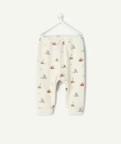 Jogging naissance garçon imprimé blanc