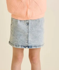 Jupe en denim délavée pour fille