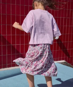 Jupe fille imprimé fleuri