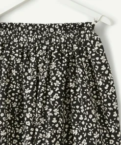 Jupe fille à imprimé floral