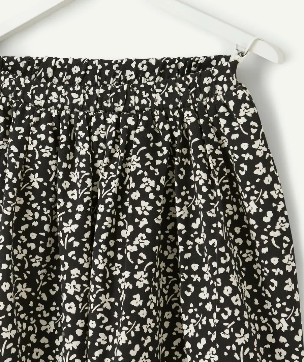 Jupe fille à imprimé floral