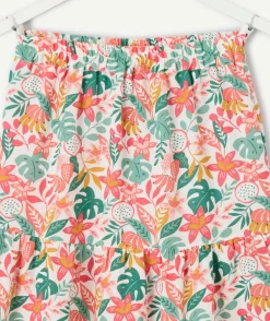 Jupe fille imprimé floral coloré