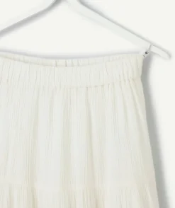 Jupe fille longue blanche