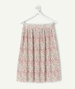 Jupe plissée pour fille à imprimé floral