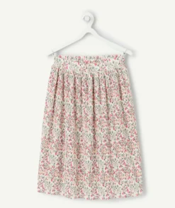 Jupe plissée pour fille à imprimé floral
