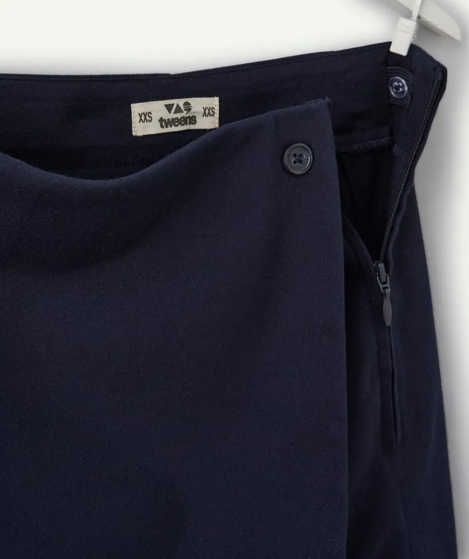 Jupe-short fille marine