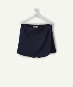 Jupe-short fille marine