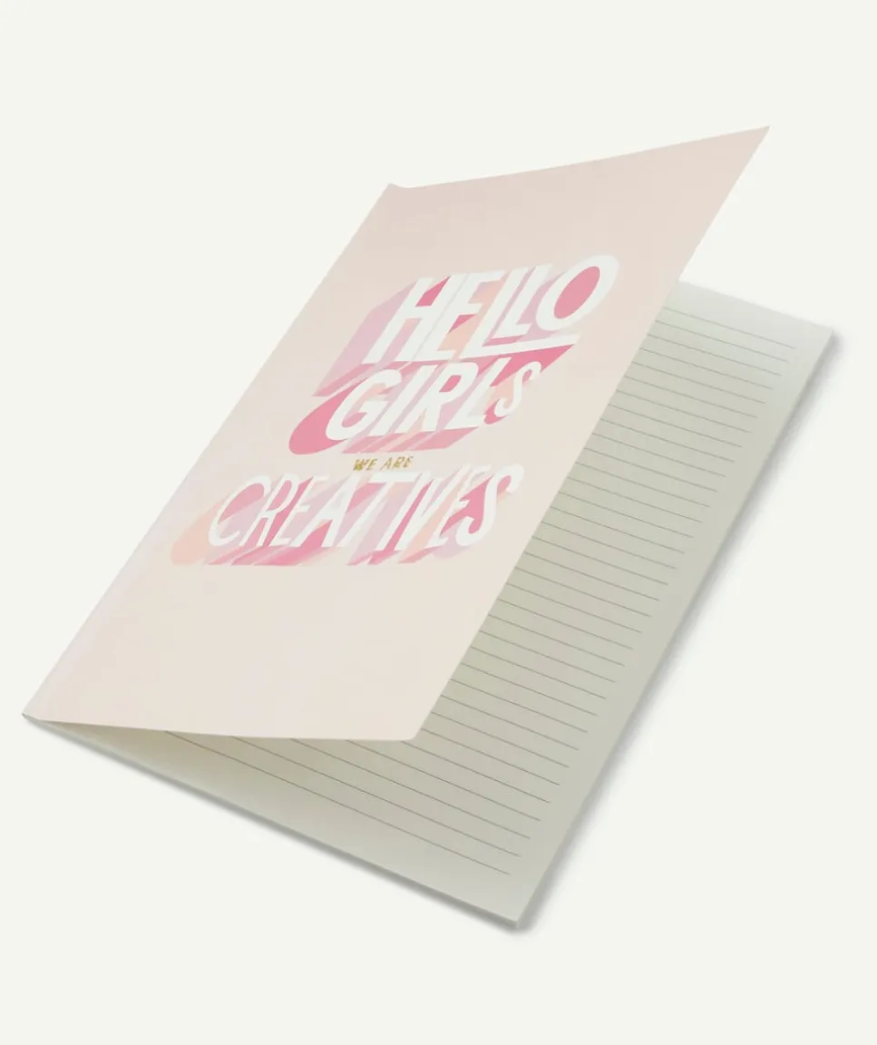 Le cahier rose à lignes