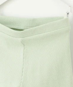 Legging bébé fille coton vert clair