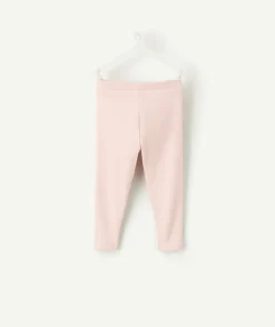 Legging bébé fille rose uni