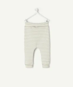 Legging bébé garçon rayés gris
