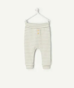 Legging bébé garçon rayés gris