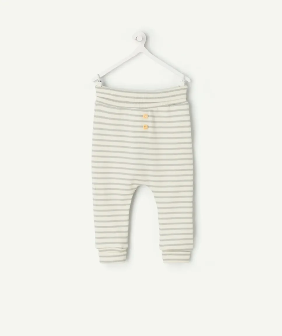 Legging bébé garçon rayés gris