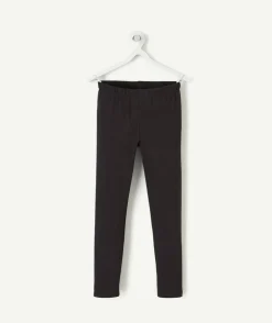 Legging fille en fibres recyclées noir