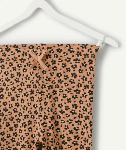 Legging fille imprimé fleuri taille élastique