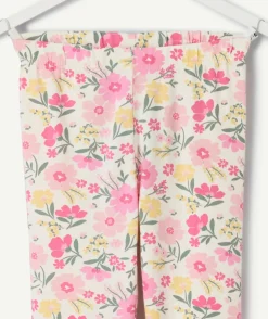 Legging fille imprimé floral