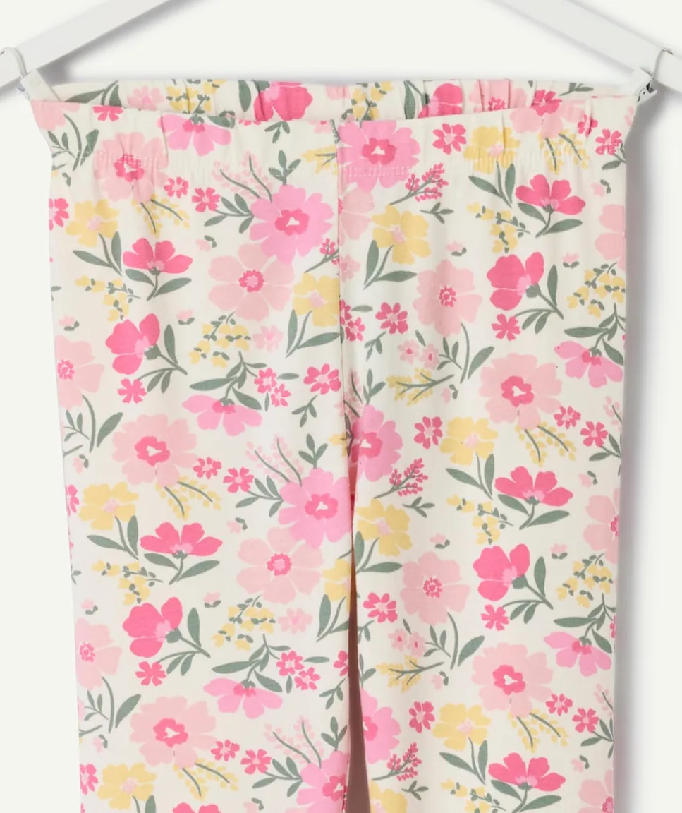 Legging fille imprimé floral
