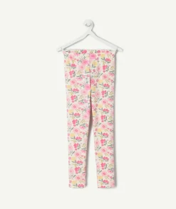 Legging fille imprimé floral