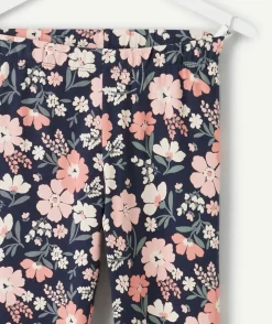 Legging fille imprimé floral