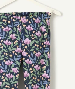 Legging fille imprimé floral