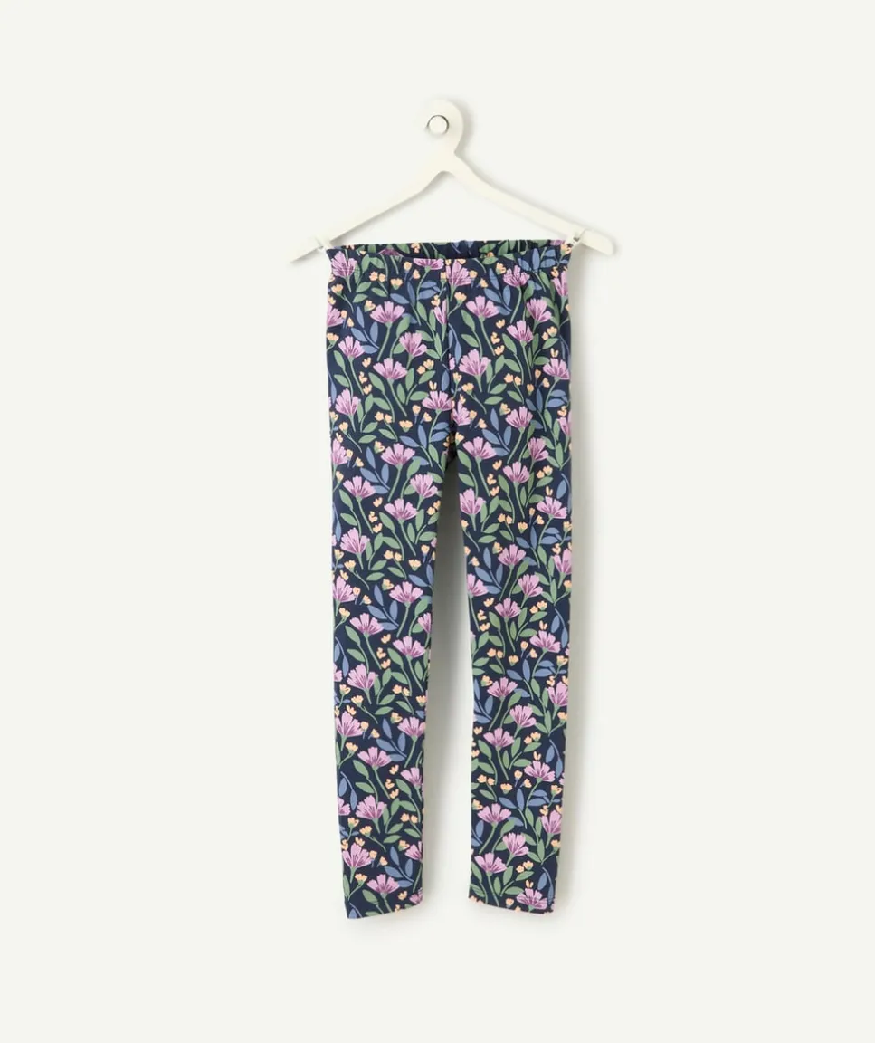 Legging fille imprimé floral