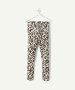 Legging fille imprimé léopard