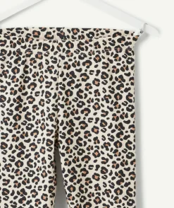 Legging fille imprimé léopard