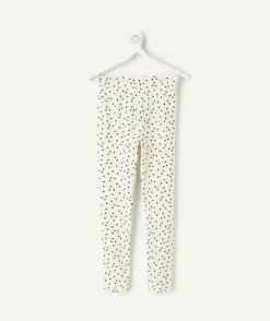 Legging fille imprimé pois