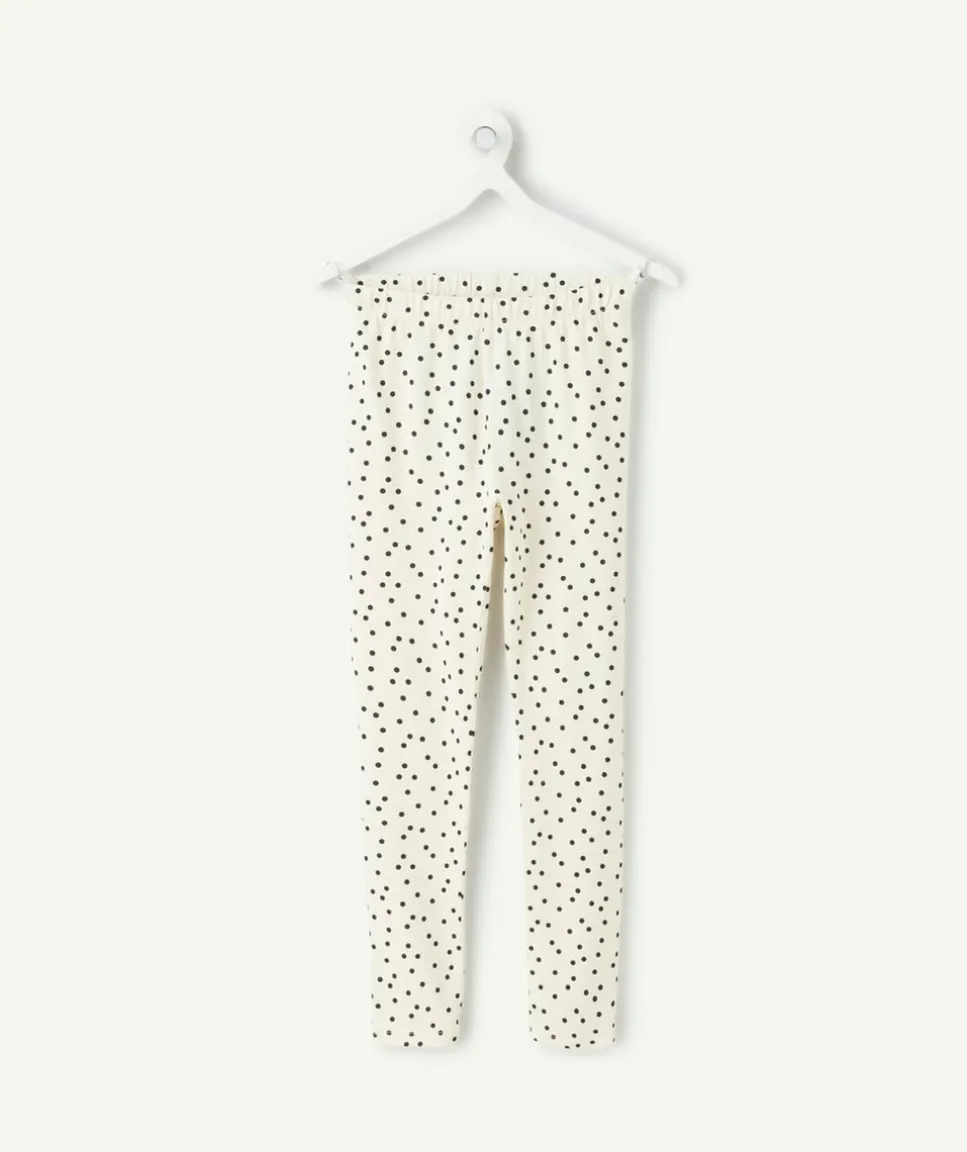 Legging fille imprimé pois