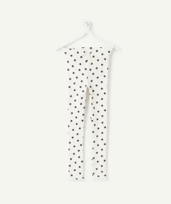 Legging fille imprimé pois