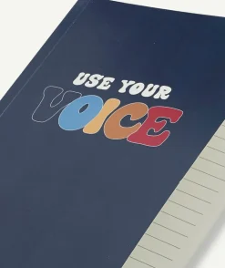 Le lot de 2 carnet jaune ou bleu avec lignes