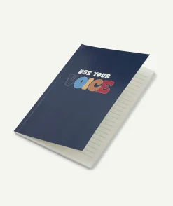 Le lot de 2 carnet jaune ou bleu avec lignes