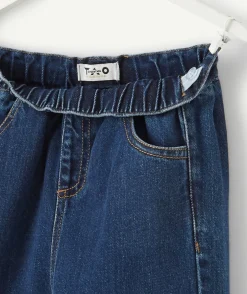 Le pantalon évolutif denim en coton et chanvre