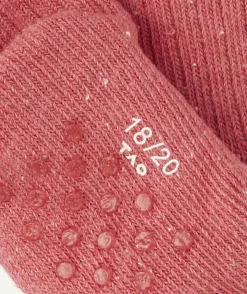 Les chaussettes anti-dérapantes roses