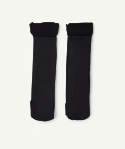 Les 2 paires de collants en voile noir 40d