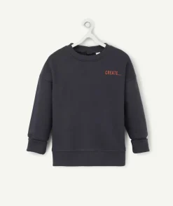 Le sweat évolutif bleu marine en coton pima