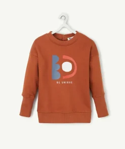 Le sweat évolutif terracotta en coton pima