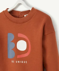 Le sweat évolutif terracotta en coton pima
