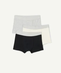 Lot boxers garçon stretch unis