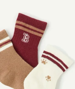 Lot chaussettes bébé garçon motifs rayures
