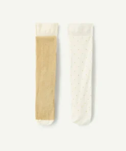 Lot 2 collants fille fantaisie pailletés