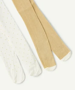 Lot 2 collants fille fantaisie pailletés